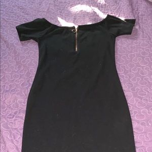 Off shoulder black dress